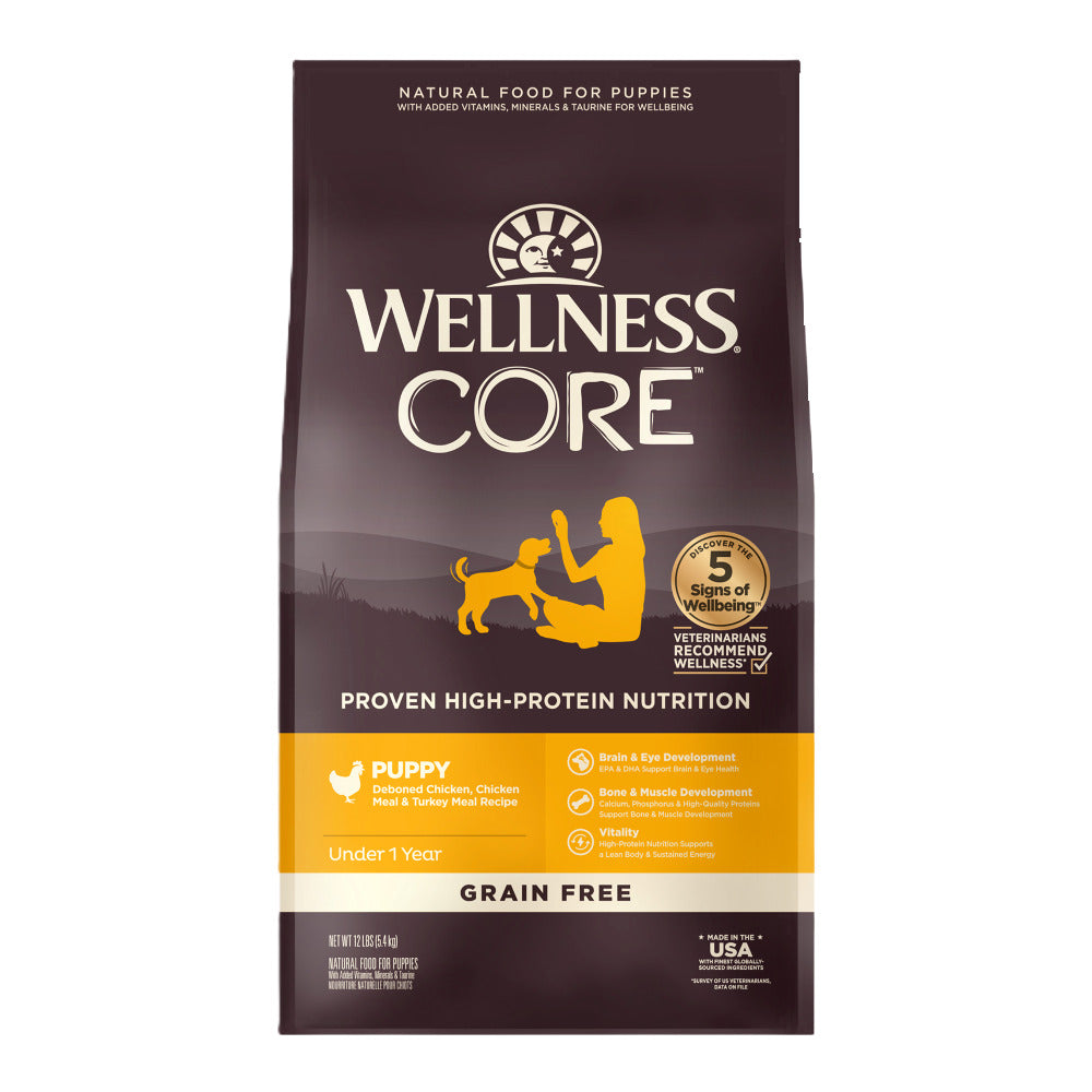 Wellness CORE Grain-Free Dry Dog Food 4lbs | High Protein Adult Dog Kibble