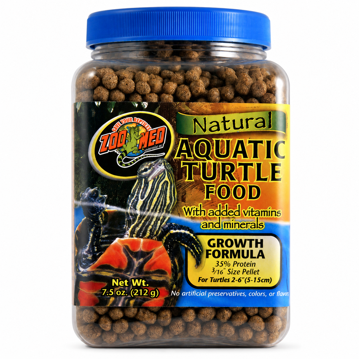 Zoo Med Natural Aquatic Turtle Food - Growth Formula | Turtle