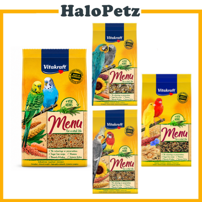 Vitakraft Menu Bird Food 1kg  | Budgie | Lovebird, Cockatiel | Canary | Parrot