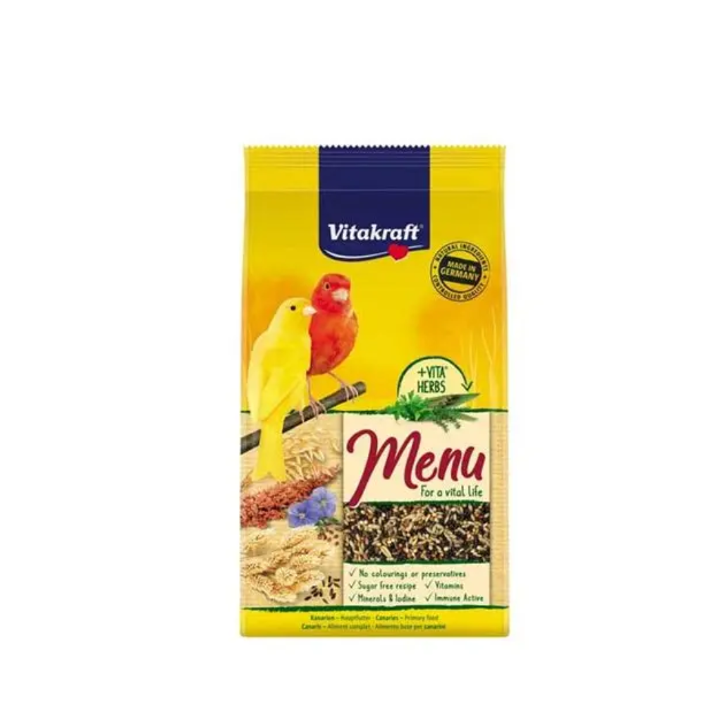 Vitakraft Menu Bird Food 1kg  | Budgie | Lovebird, Cockatiel | Canary | Parrot