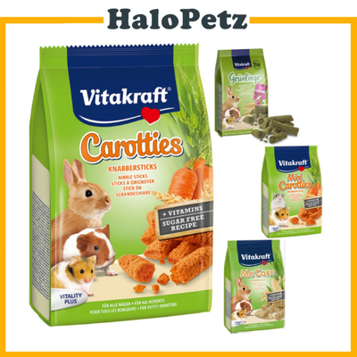 Vitakraft Small Animals Nibble Sticks 50g | Alfalfa, McCorn, Mini Carotties