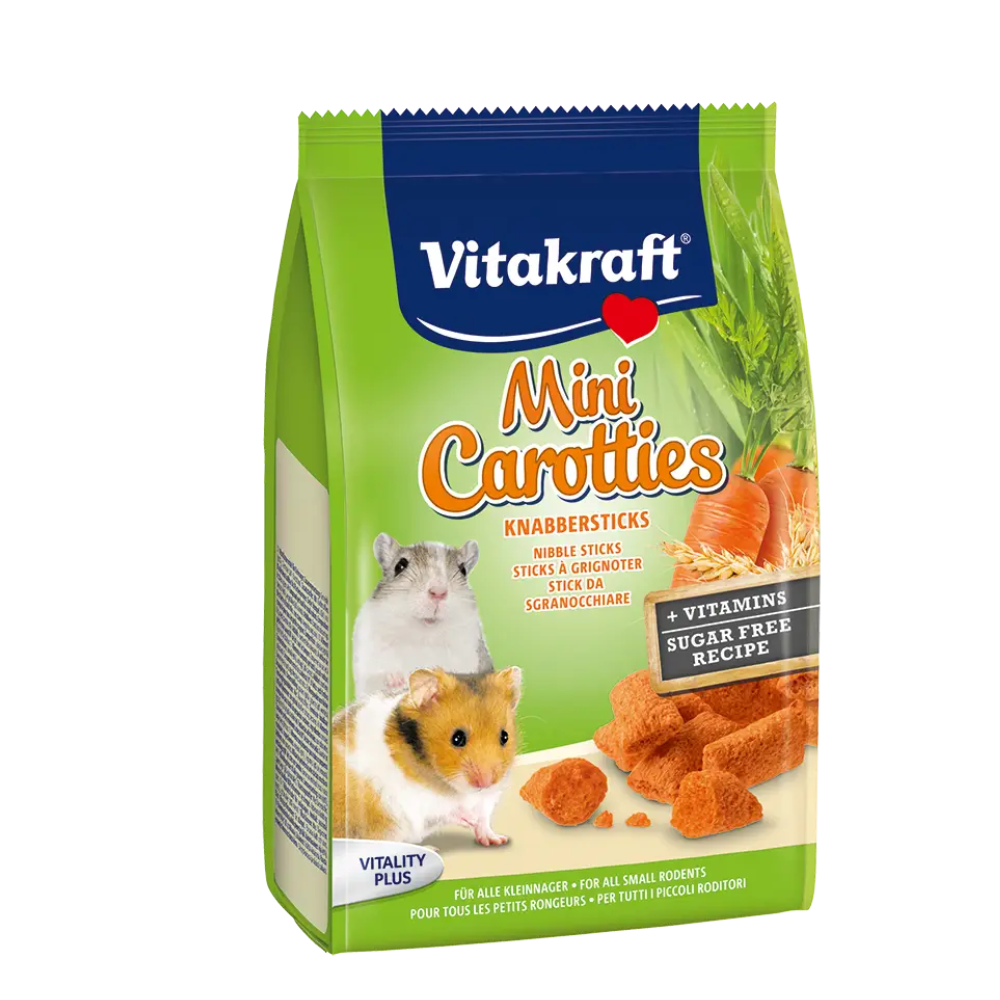 Vitakraft Small Animals Nibble Sticks 50g | Alfalfa, McCorn, Mini Carotties