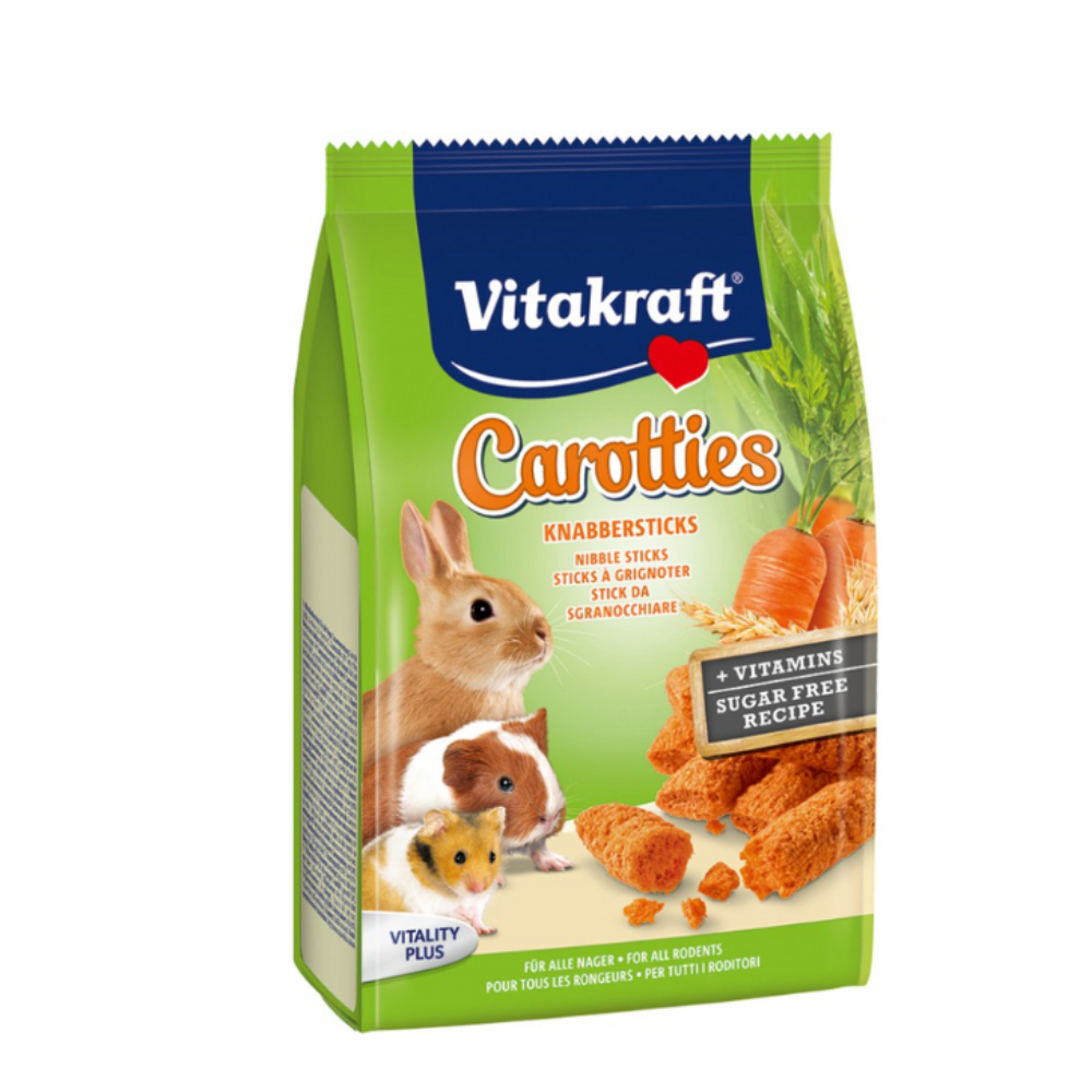 Vitakraft Small Animals Nibble Sticks 50g | Alfalfa, McCorn, Mini Carotties