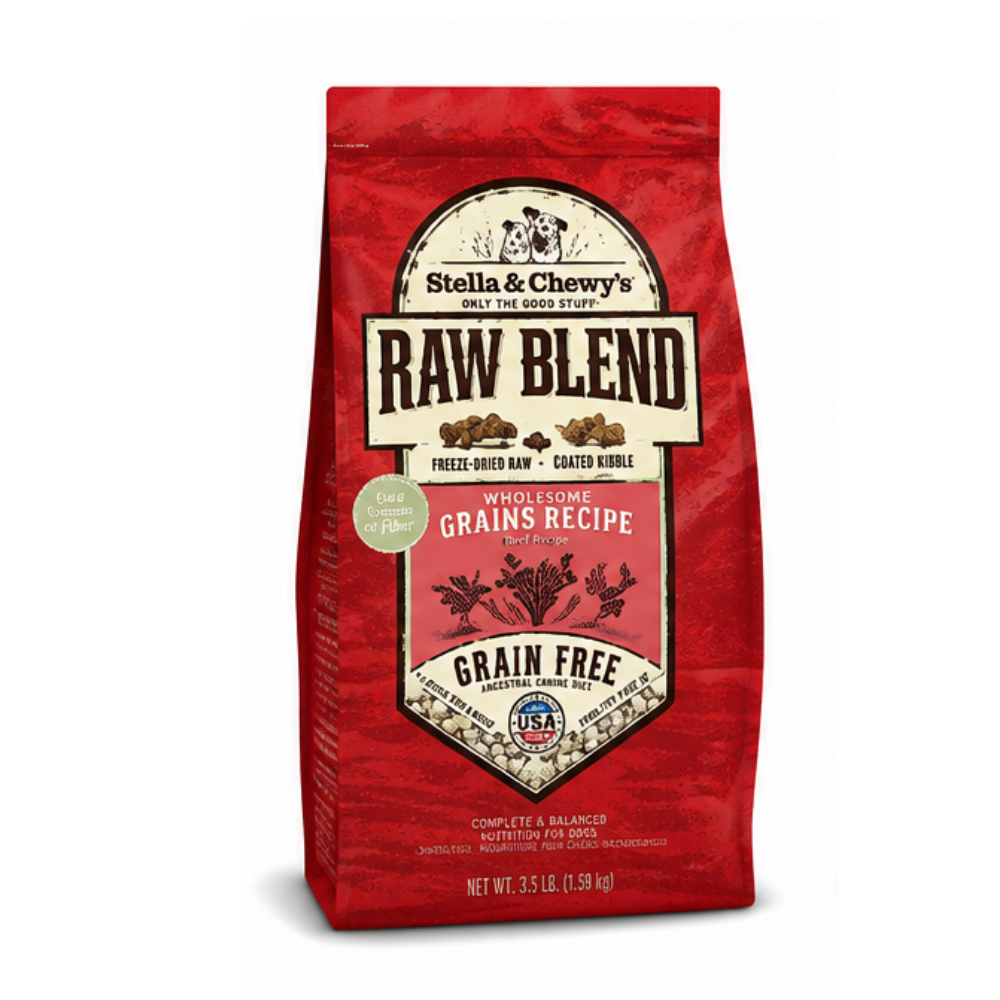 Stella & Chewy's Raw Blend Dry Dog Food 3.5lbs / 22lbs | Kibble + Freeze-Dried Raw