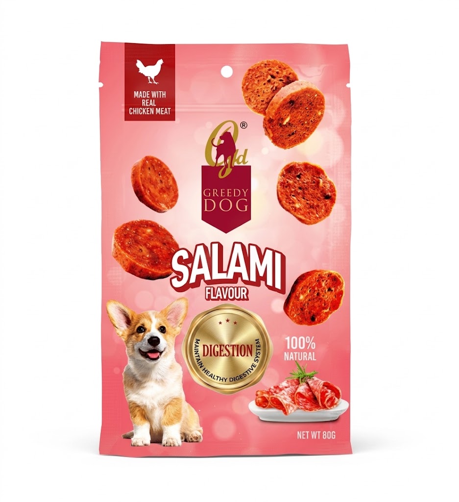 Greedy Dog Treats 80g - Metabolism, Skin & Coat, Digestion, Healthy Teeth and Bones
