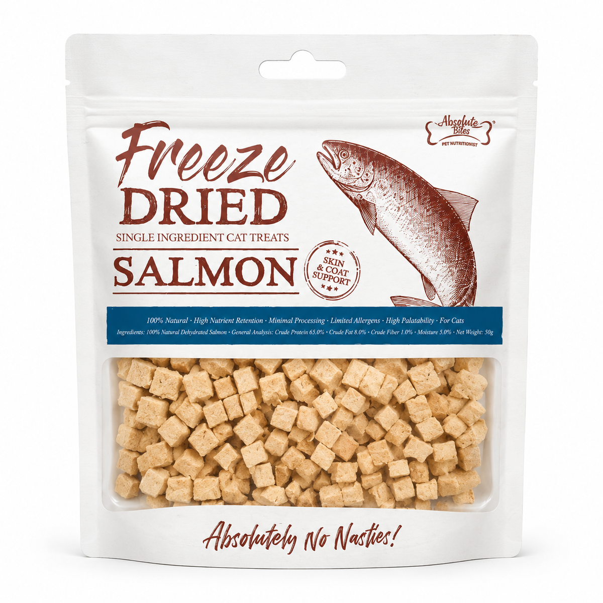Absolute Bites Freeze-Dried Chicken / Salmon Cat & Dog Treats