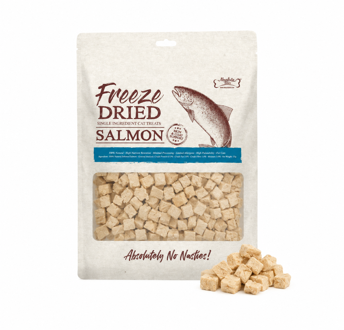 Absolute Bites Freeze-Dried Chicken / Salmon Cat & Dog Treats