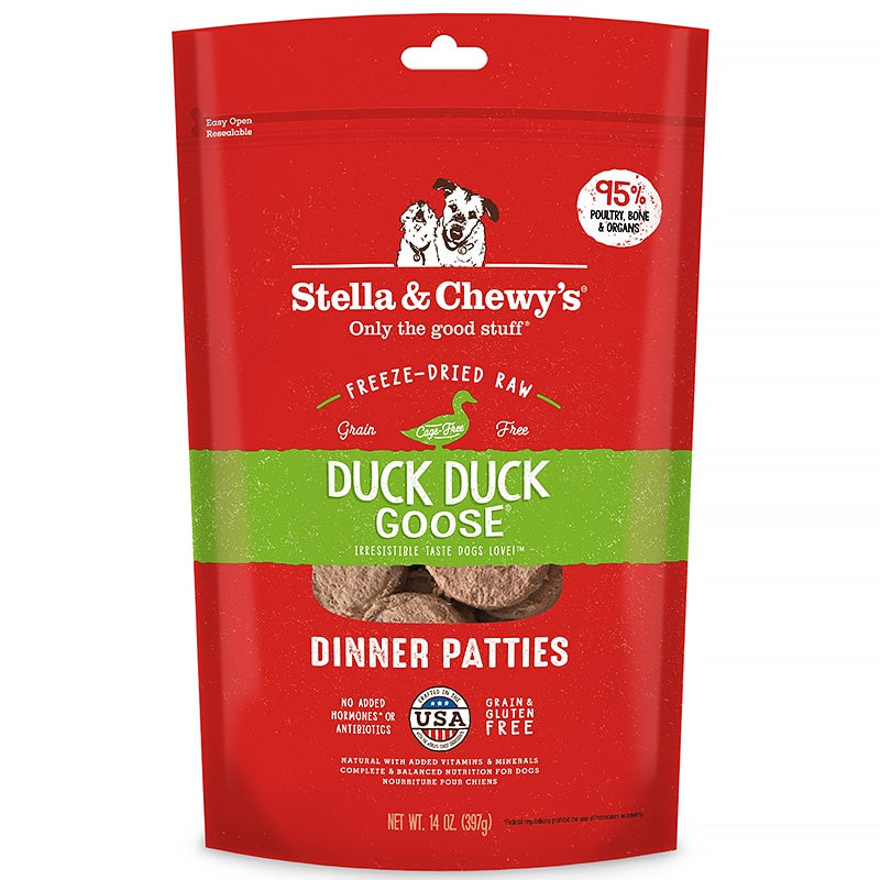 Stella & Chewy's Freeze-Dried Raw Dinner Patties Dog Food 14oz | Grain-Free Raw Nutrition