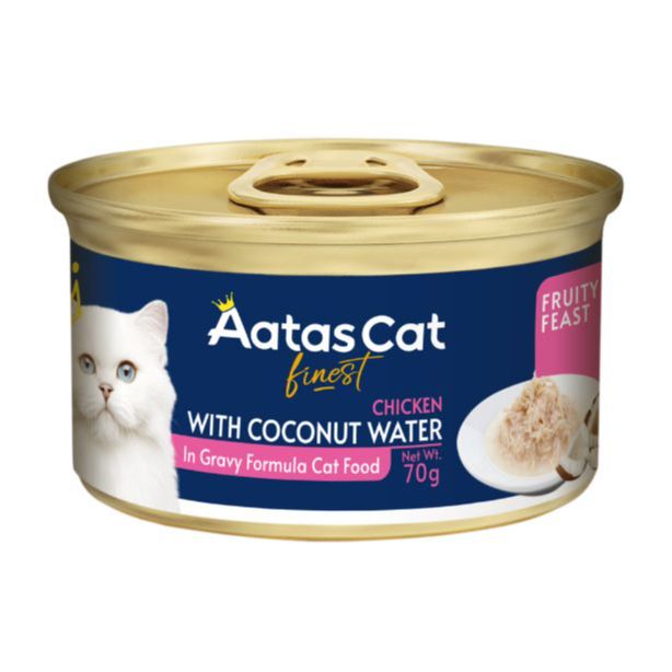 Aatas Cat Finest Wet Cat Food 70g- Daily Defence, Fruity Feast Chicken, Diamond Dinner Tuna
