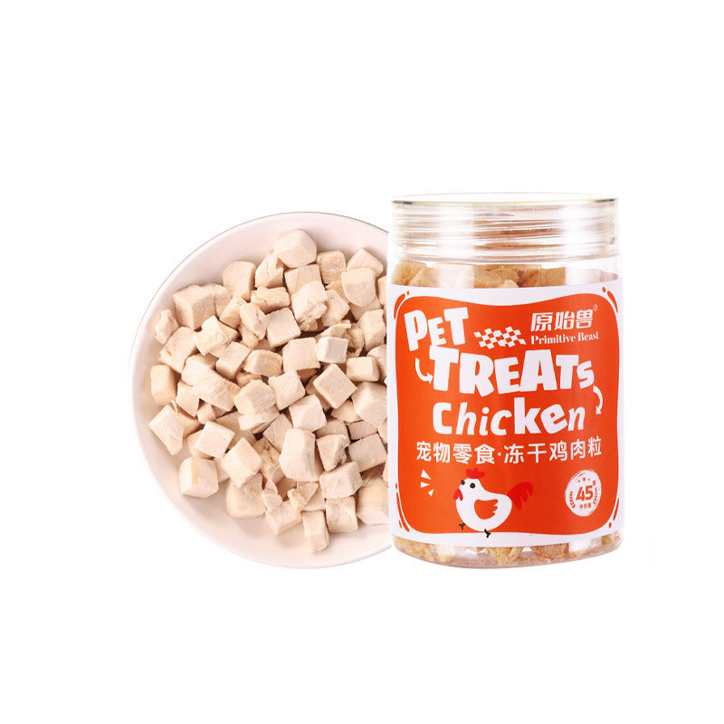 Primitive Beast Freeze Dried Treats Chicken Duck Egg Yolk Neck Cats Dogs