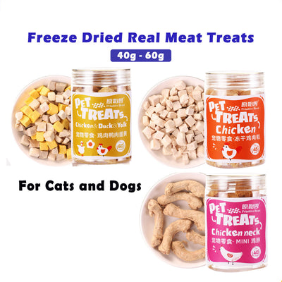 Primitive Beast Freeze Dried Treats Chicken Duck Egg Yolk Neck Cats Dogs