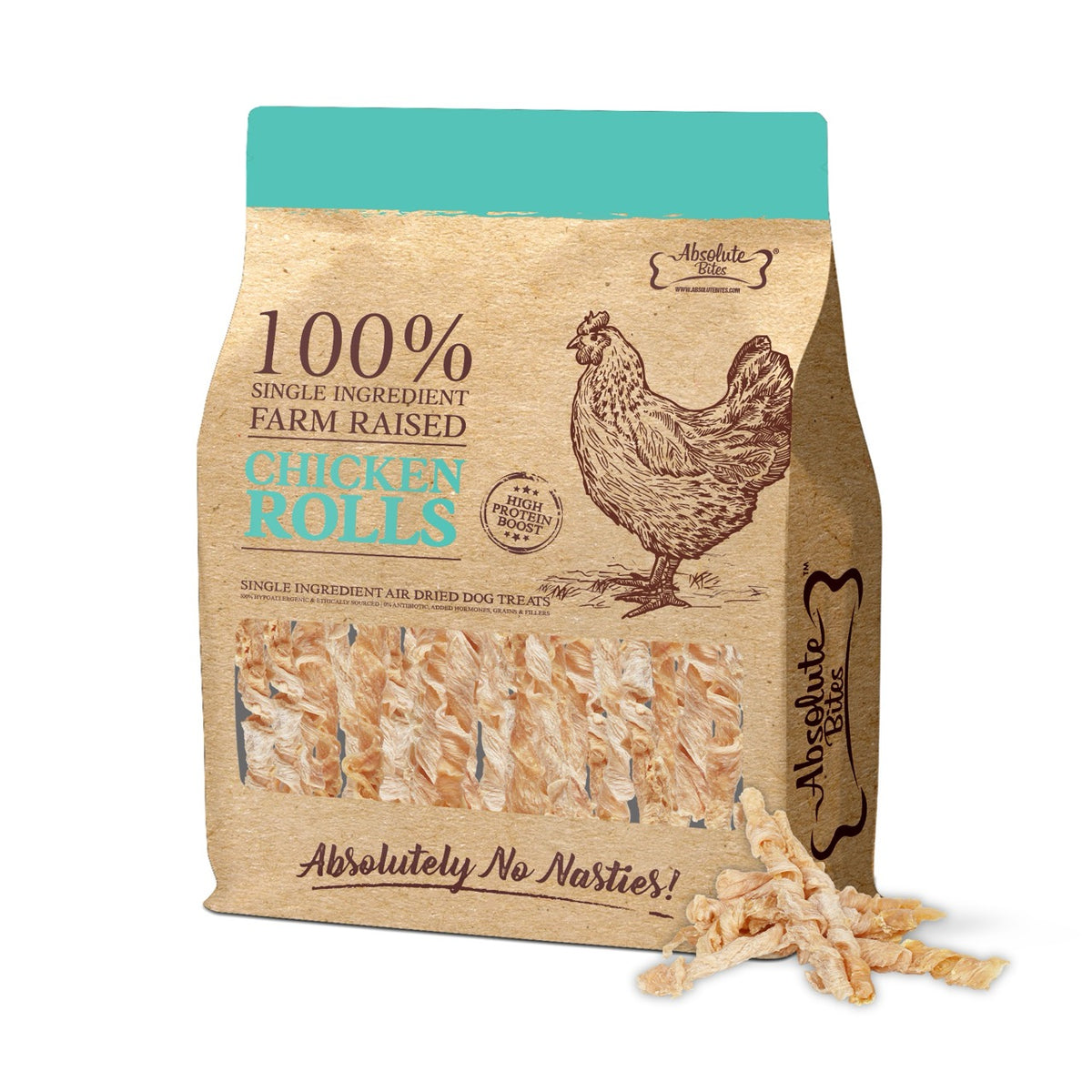 Absolute Bites Cat & Dog Air / Freeze Dried Duck and Chicken Treats