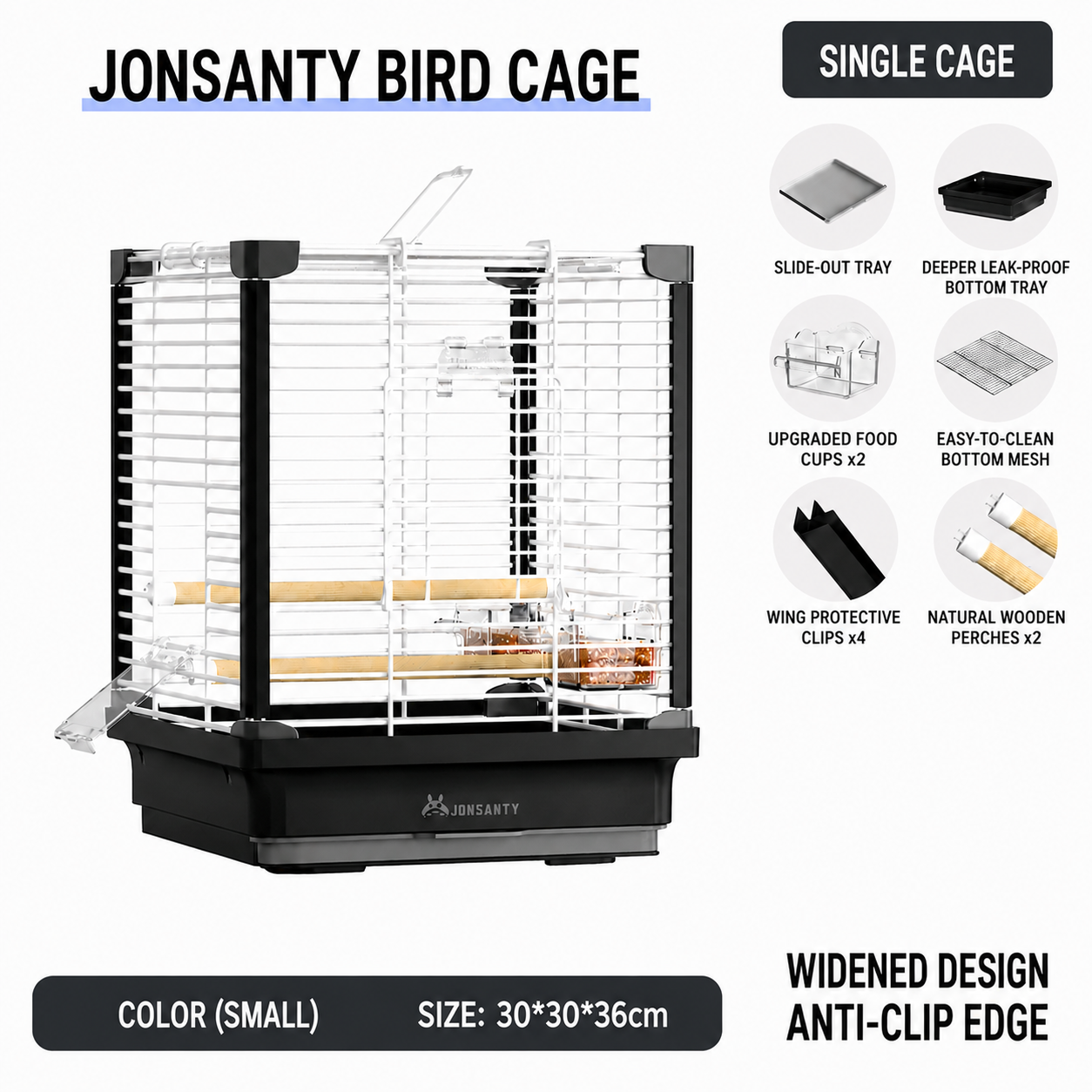 Jonsanty Bird Cage For Budgie | Parakeet | Lovebird | Conure