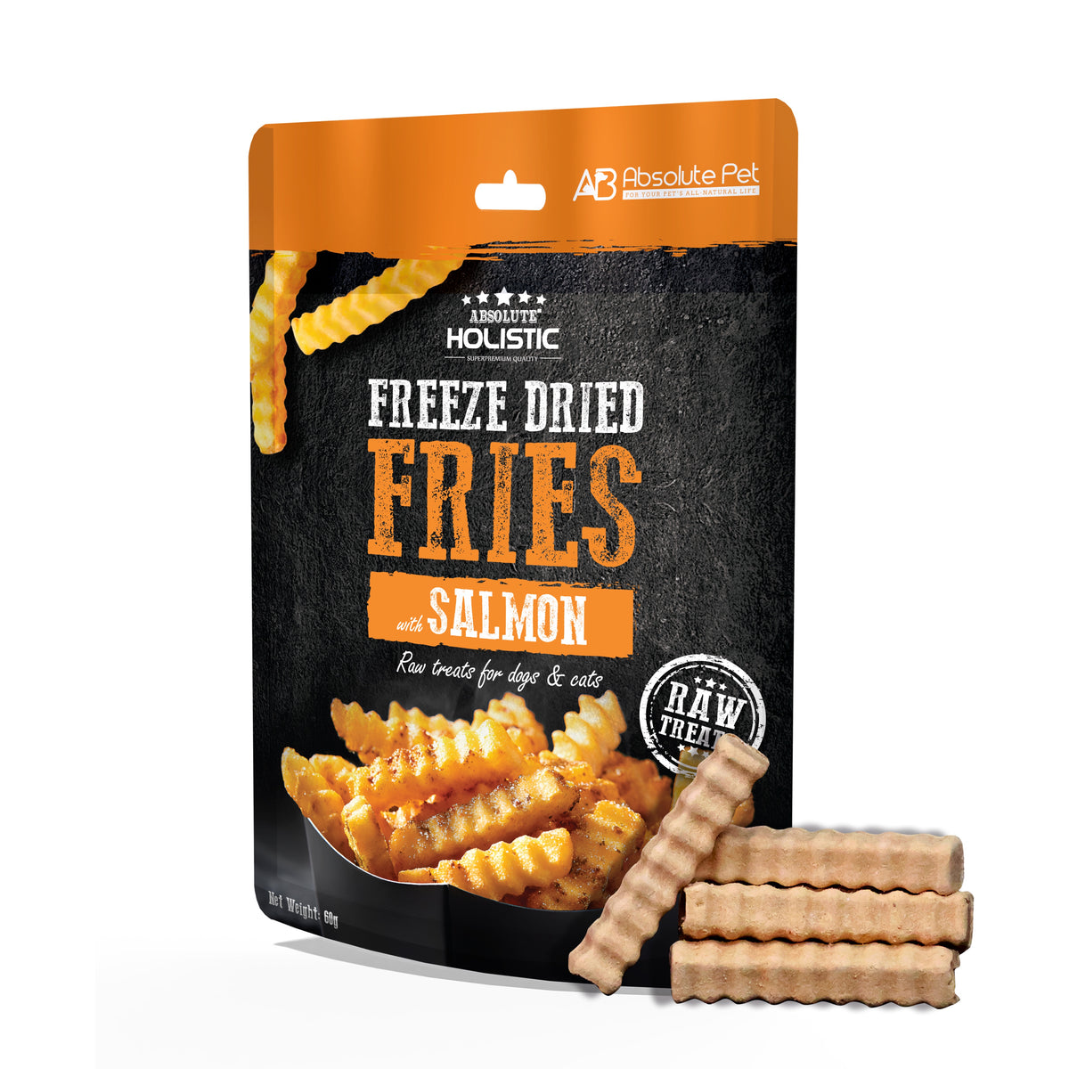 Absolute Holistic Freeze Dried Treats for Cats & Dogs 60g | Burger & Rolls