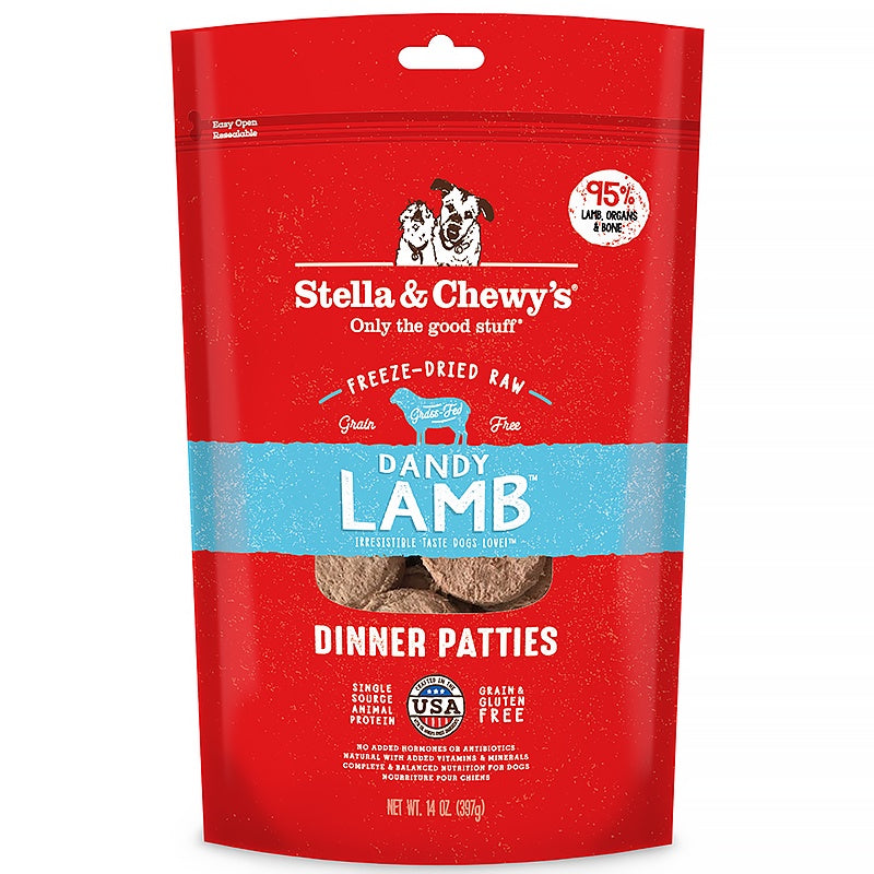 Stella & Chewy's Freeze-Dried Raw Dinner Patties Dog Food 14oz | Grain-Free Raw Nutrition