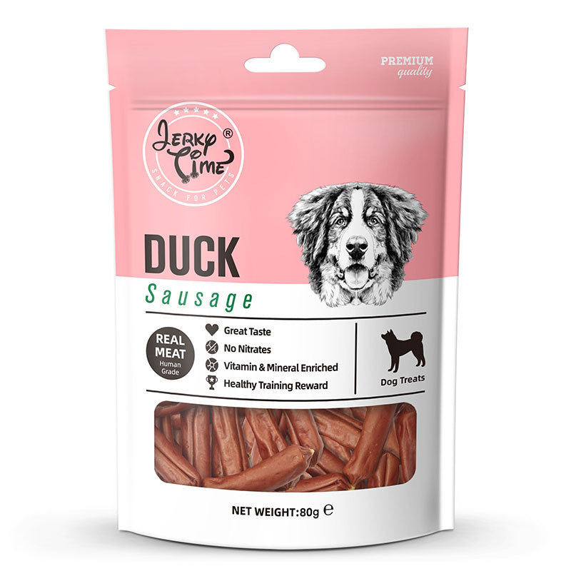 Jerky Time Dog Treats 80g | Lamb, Duck