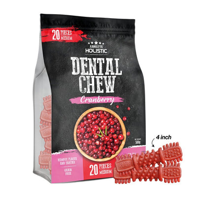 Absolute Holistic Dog Dental Chew Jumbo Pack | Grain-Free Dental Treats for Dogs
