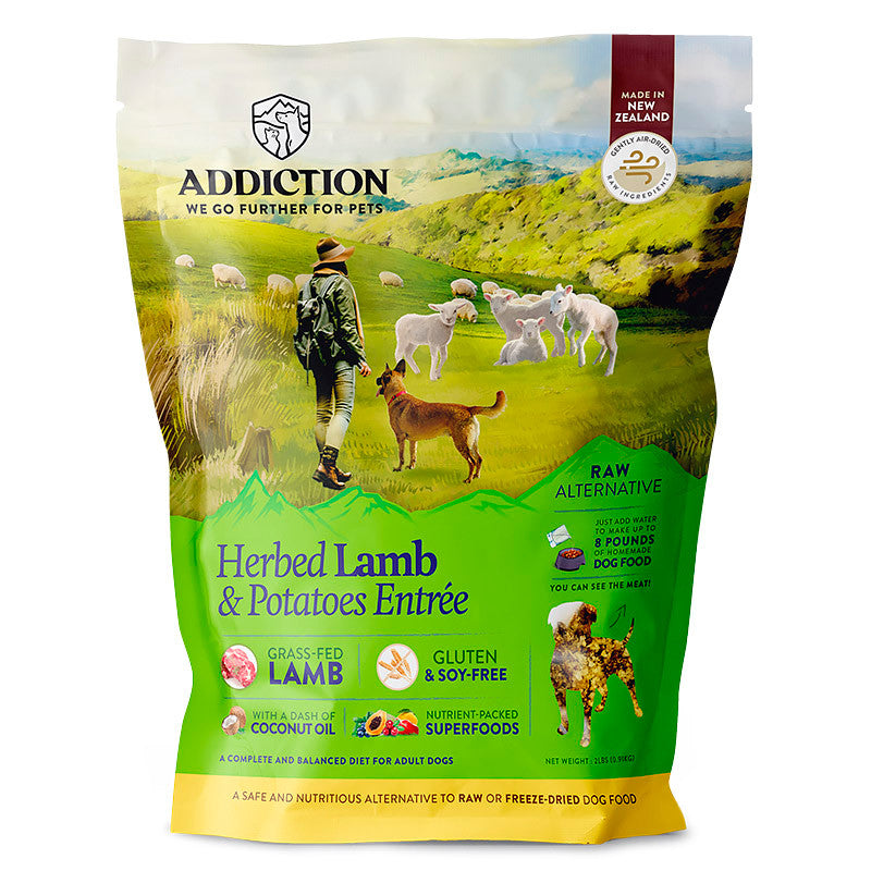 Addiction Raw Alternative Air Dried Dog Food 2lbs | Grain-Free Novel Protein