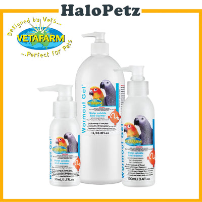 Vetafarm WormOut Gel Bird Parasite Control 50ml | 100ml