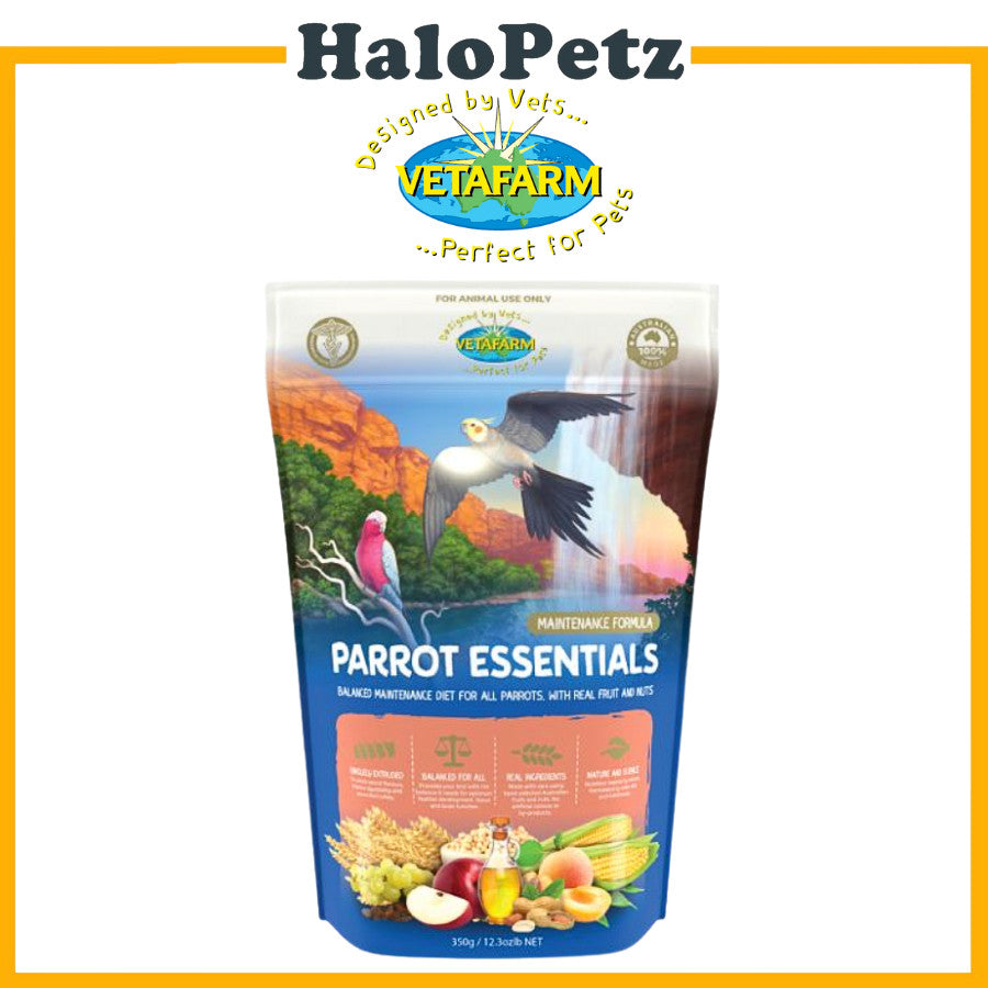 Vetafarm Parrot Essentials Real Fruit & Nuts 350g