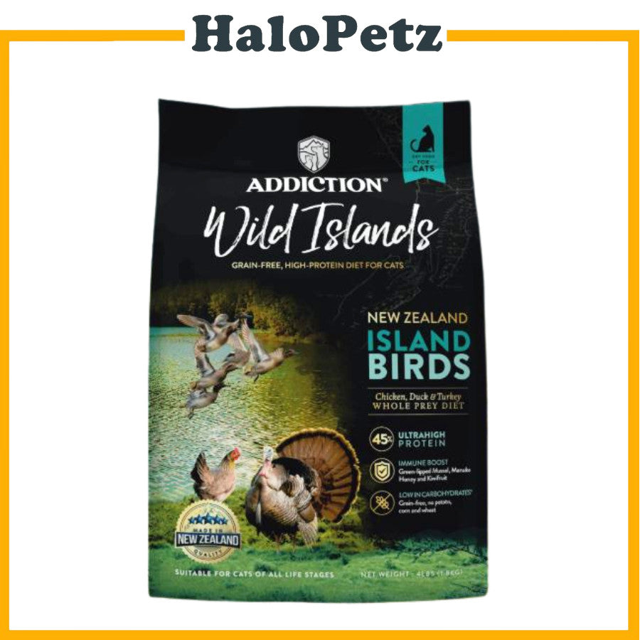 Addiction Grain Free Cat Dry Food | Wild Island | Salmon Duck Chicken | Venison