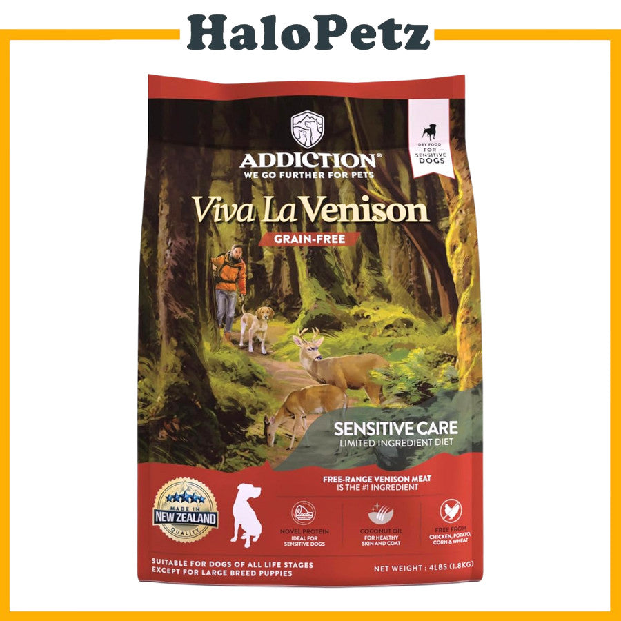 Addiction Dry Dog Food | Vegetarian | Kangaroo | Salmon | Venison | Puppy