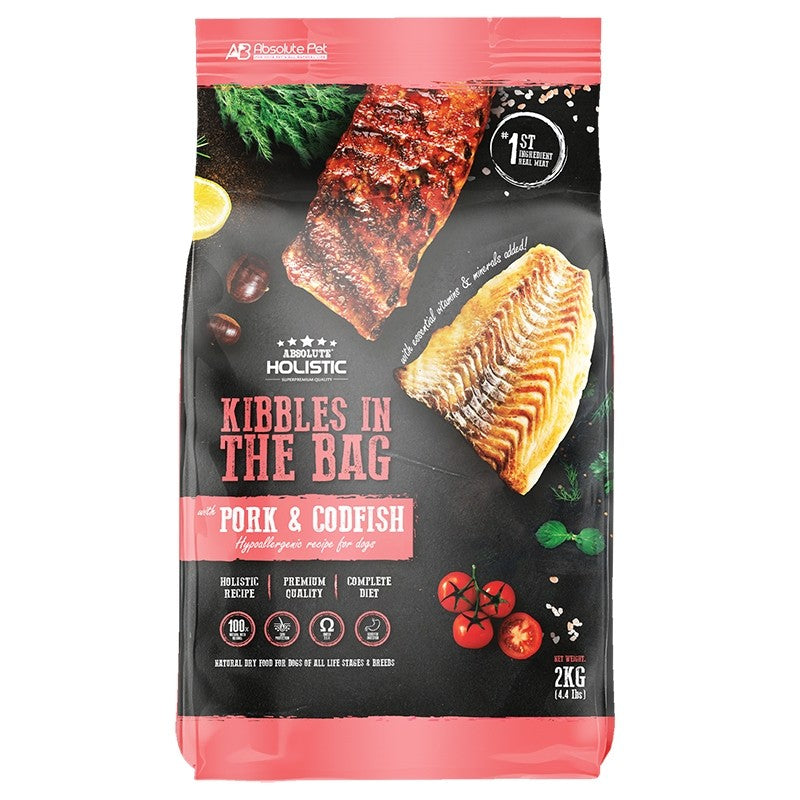 Absolute Holistic Kibbles in the Bag Grain-Free Dog Food 2kg | Singapore Made