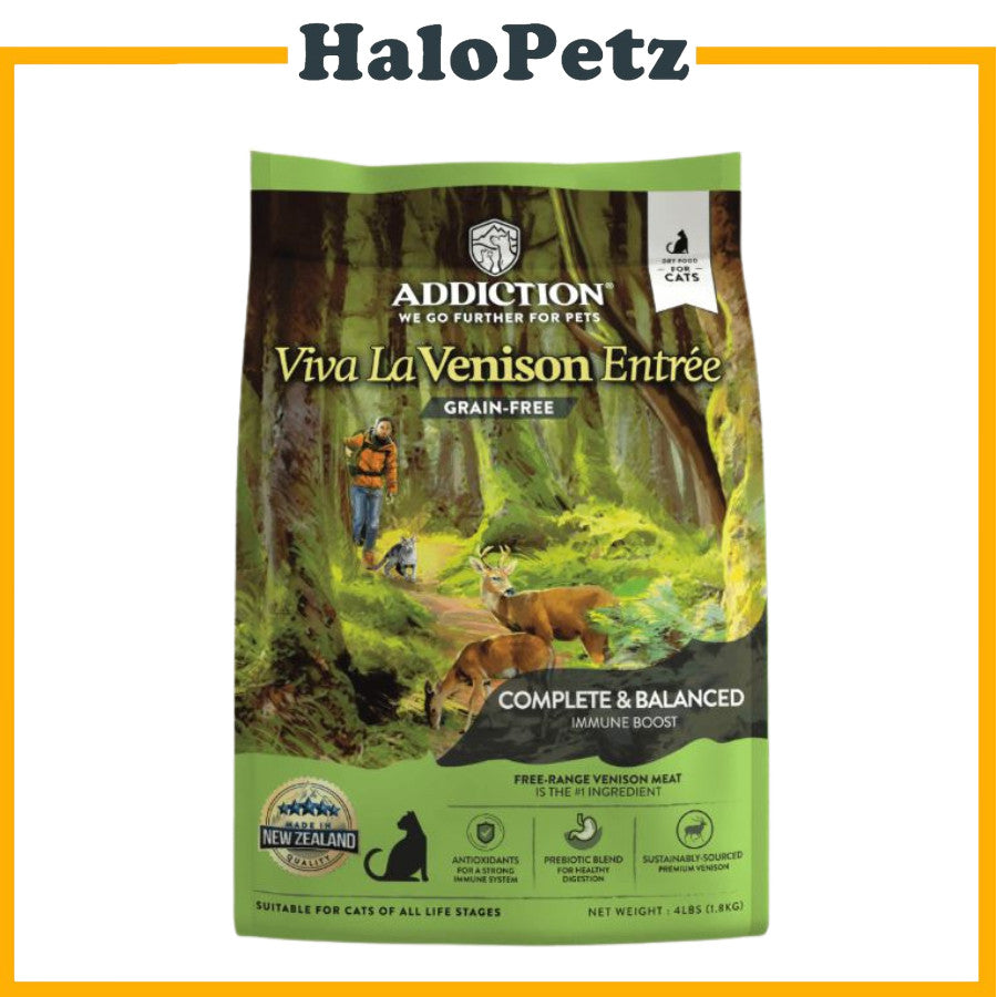 Addiction Grain Free Cat Dry Food | Wild Island | Salmon Duck Chicken | Venison