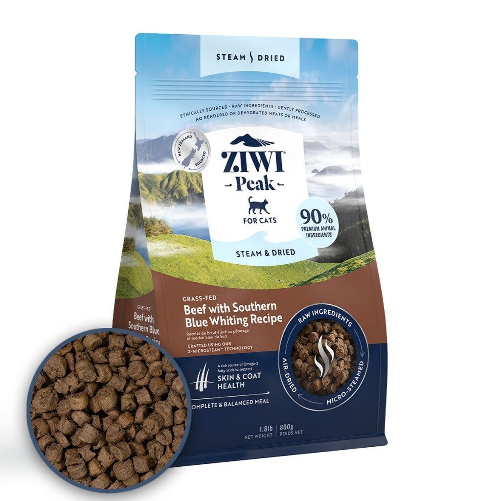 Ziwi Peak Steam & Dried Cat Food and Topper | New Zealand Premium Recipes