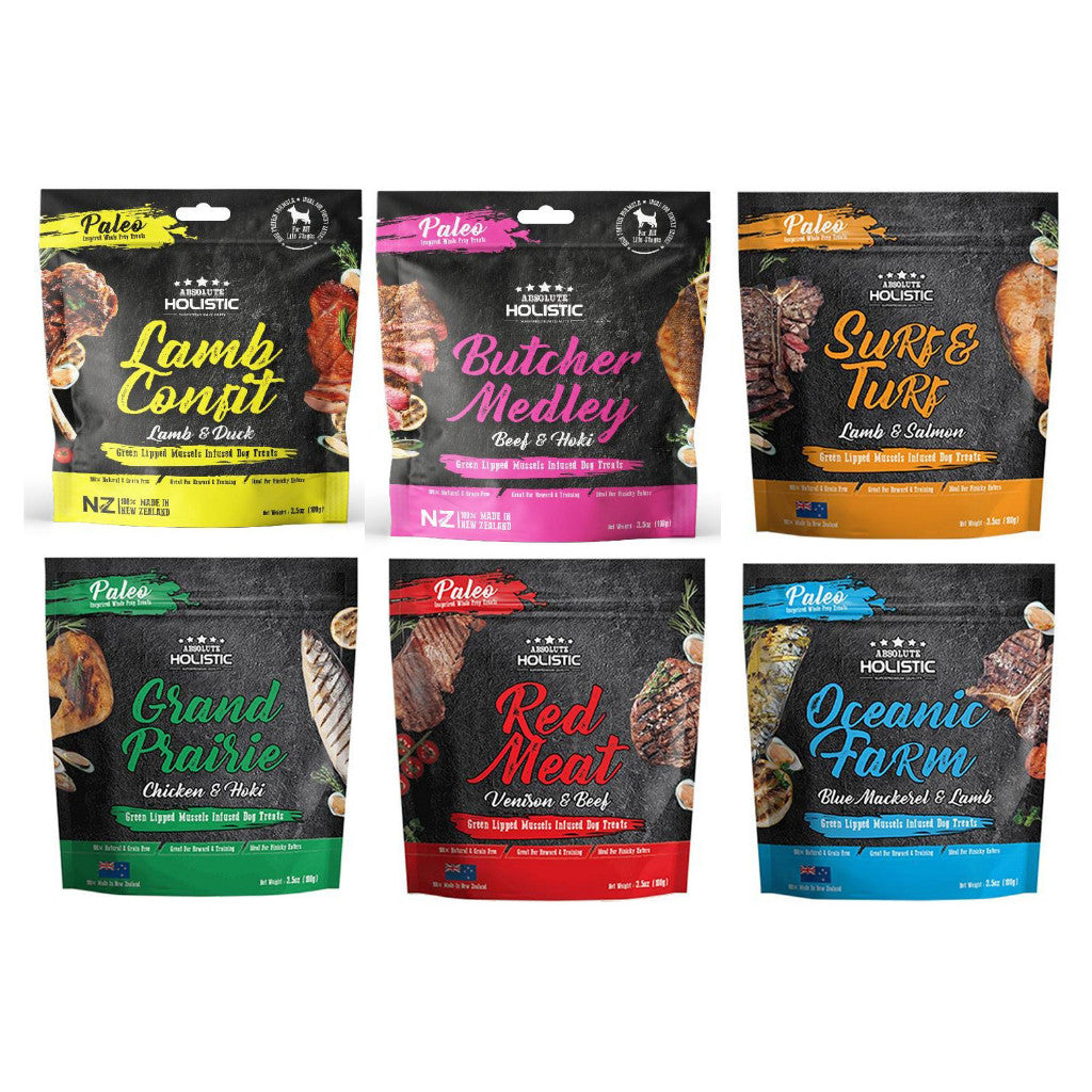 Absolute Holistic Air Dried Red Meat Dog Treats 100g | Grain-Free Natural Treats