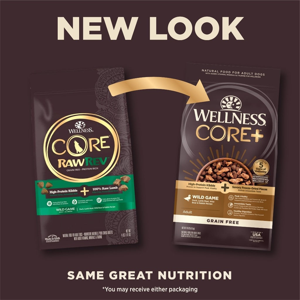 Wellness Core Dog Dry Food 18/22/24lbs