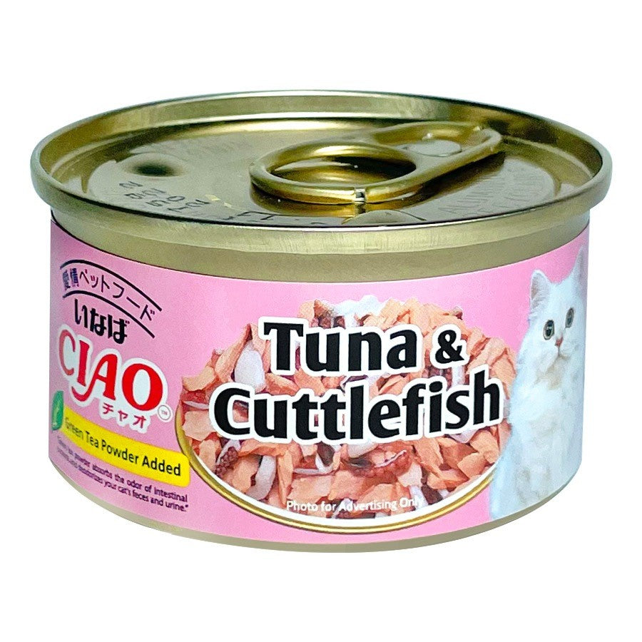 Ciao Tuna In Jelly Wet Cat Food 75g | Tuna Shirasu Dried Bonito Cuttlefish | Chicken Scallop Crab Stick