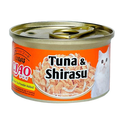 Ciao Tuna In Jelly Wet Cat Food 75g | Tuna Shirasu Dried Bonito Cuttlefish | Chicken Scallop Crab Stick