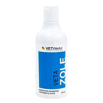 VetWerkz VetaZole Medicated Shampoo for Dogs Cats Pets - 250ml / 500ml