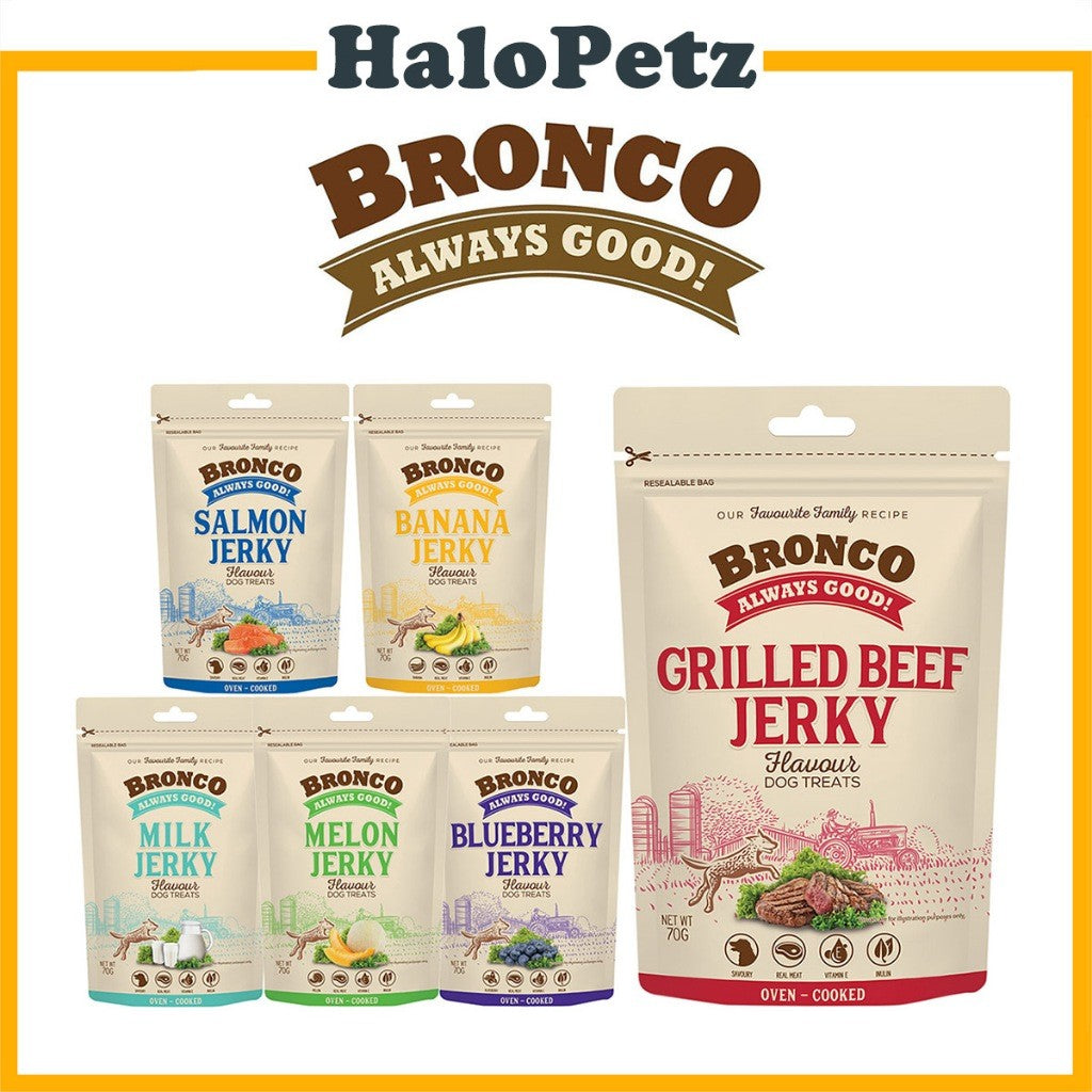 Bronco Jerky Dog Treats 70g