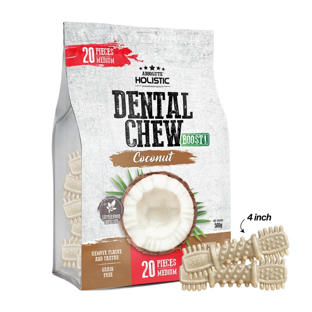 Absolute Holistic Dog Dental Chew Jumbo Pack | Grain-Free Dental Treats for Dogs
