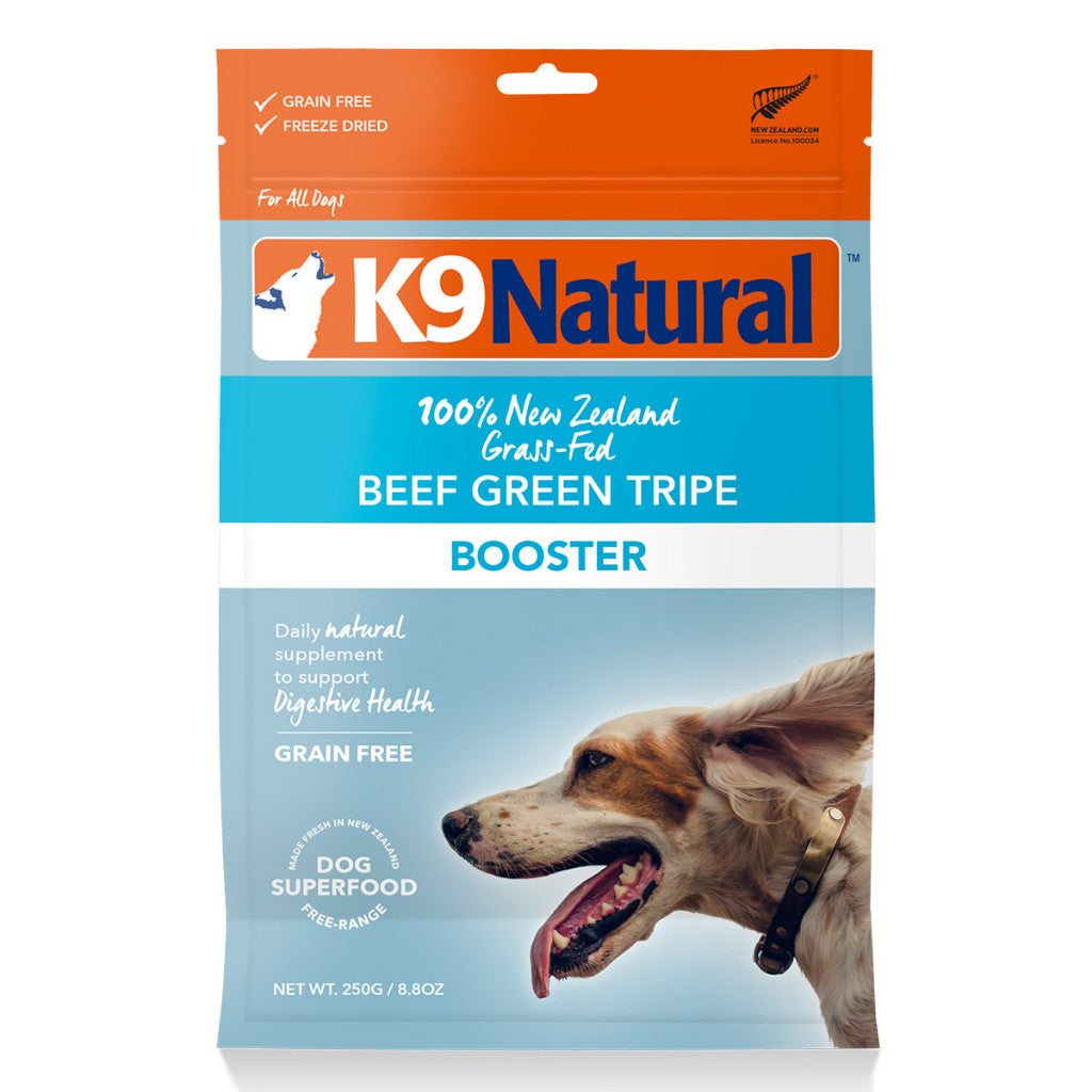 K9 Natural Freeze Dried Lamb Green Tripe and Beef Tripe Booster Dog Food