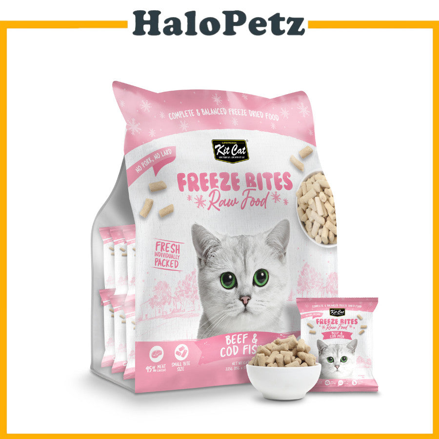 Kit Cat Freeze Bites Raw Food for Cats 225g