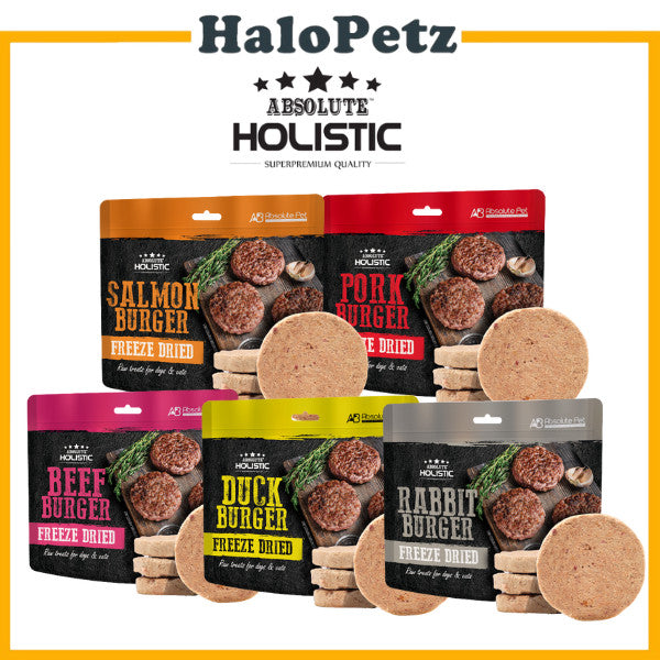 Absolute Holistic Freeze Dried Treats for Cats & Dogs 60g | Burger & Rolls