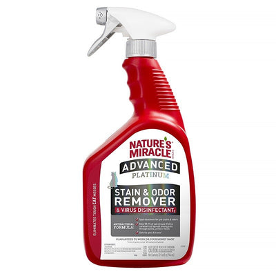 Nature's Miracle Advanced Platinum Cat Stain and Odor Remover & Virus Disinfectant - Cat 32oz