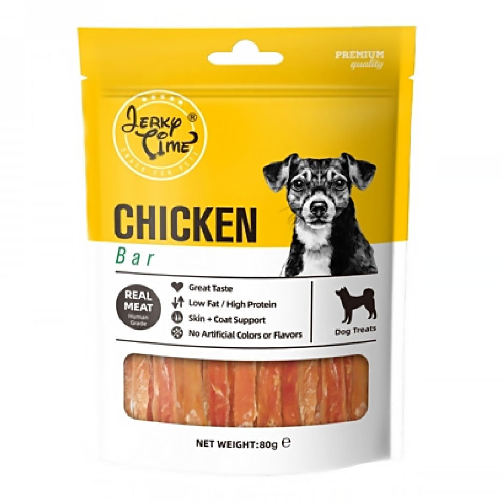 Jerky Time Dog Treats 80g | Lamb, Duck