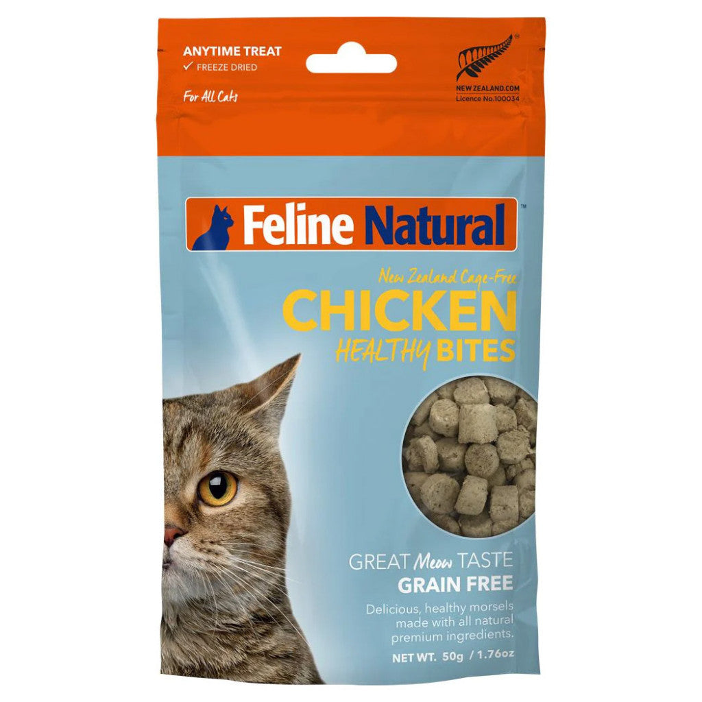 Feline Natural Healthy Bites Freeze Dried Cat Treats 50g | New Zealand Made