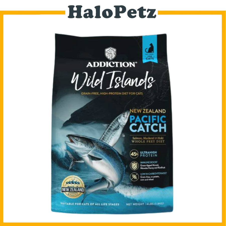 Addiction Grain Free Cat Dry Food | Wild Island | Salmon Duck Chicken | Venison