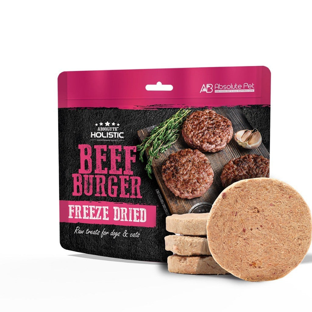 Absolute Holistic Freeze Dried Treats for Cats & Dogs 60g | Burger & Rolls