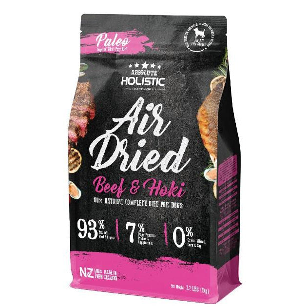 Absolute Holistic Air Dried Dog Food 1kg | Grain-Free Premium Dog Food Singapore