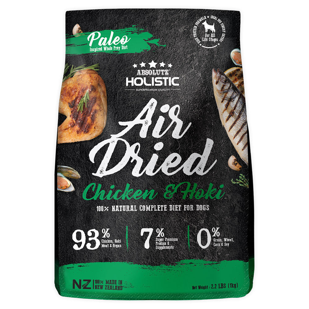 Absolute Holistic Air Dried Dog Food 1kg | Grain-Free Premium Dog Food Singapore