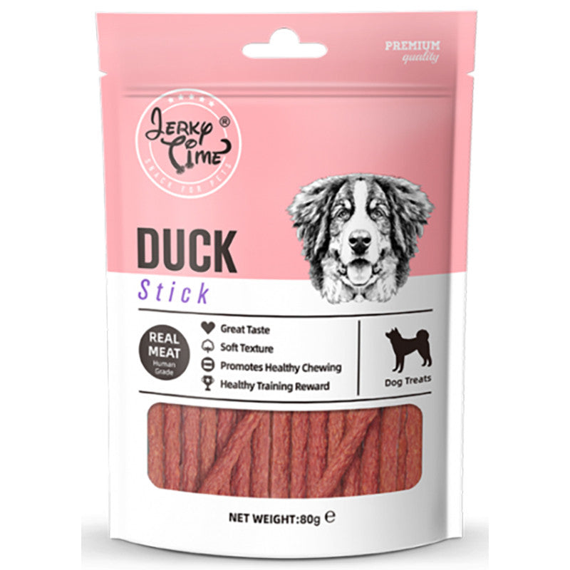 Jerky Time Dog Treats 80g | Lamb, Duck
