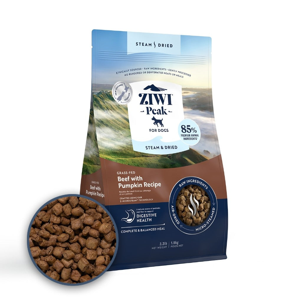 Ziwi Peak Steam & Dried Dog Food and Topper | New Zealand Premium Recipes