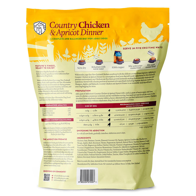 Addiction Raw Alternative Air Dried Dog Food 2lbs | Grain-Free Novel Protein