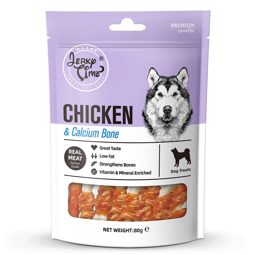 Jerky Time Dog Treats 80g | Lamb, Duck